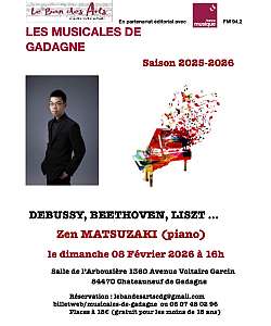 MUSICALES DE GADAGNE : Premier concert de l'année 2026 - DE