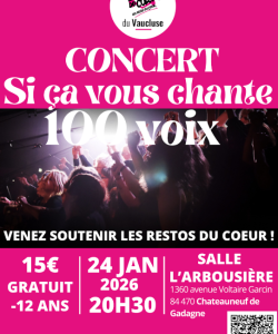 Concert Si ça vous chante 100 voix - DE