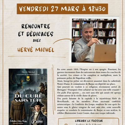 Rencontre & dédicaces avec Hervé Michel - DE