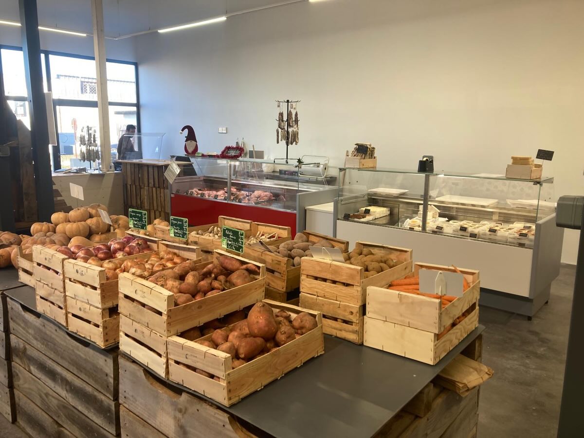 Frische Kistenprodukte und Käse