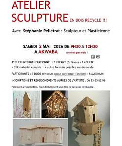 Atelier sculpture en bois recyclé ! - DE