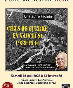 Conférence Memòri “Ciels de Guerre en Vaucluse - 1939-1944” - DE