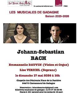 Musicales de Gadagne Concert du 17 mai 2026 - DE