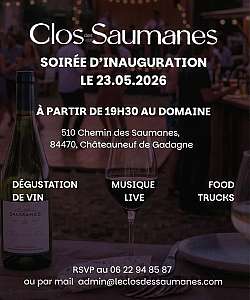 Clos des Saumanes - soirée d'inauguration - DE