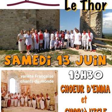 Le chœur d'EMMA et Chor'à L'Isle  au Château de Thouzon - DE