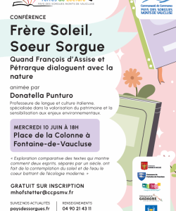 Conférence Frère Soleil, Soeur Sorgue - DE