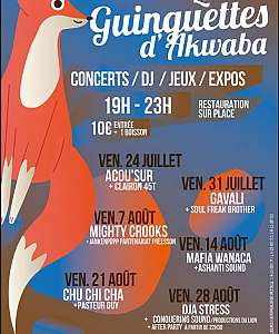 Les Guinguettes d'Akwaba - concerts / DJ / jeux / expos - DE