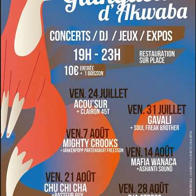 Les Guinguettes d'Akwaba - concerts / DJ / jeux / expos - DE