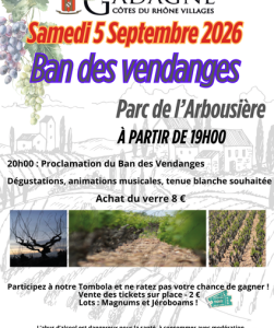 Ban des Vendanges 2026 - DE