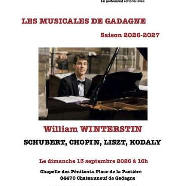 Musicales de Gadagne Récital de William Winterstin - DE