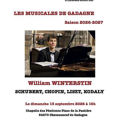 Musicales de Gadagne Récital de William Winterstin - DE
