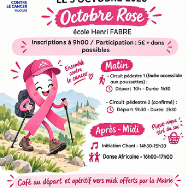 Octobre Rose à Saumane-de-Vaucluse - DE