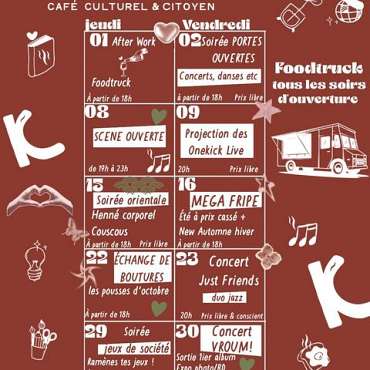 La Kantarelle - Programmation du mois d'octobre - DE