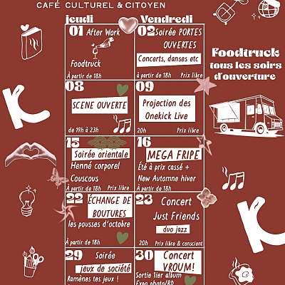 La Kantarelle - Programmation du mois d'octobre - DE