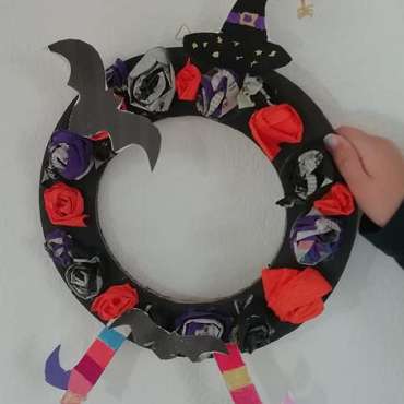 Atelier créatif - couronne d'Halloween - DE
