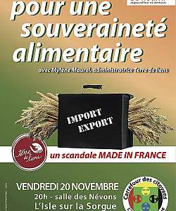 Pour une souveraineté alimentaire - DE