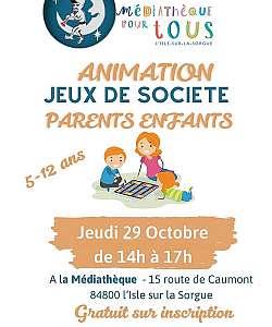 Animation jeux de société parents enfants - DE