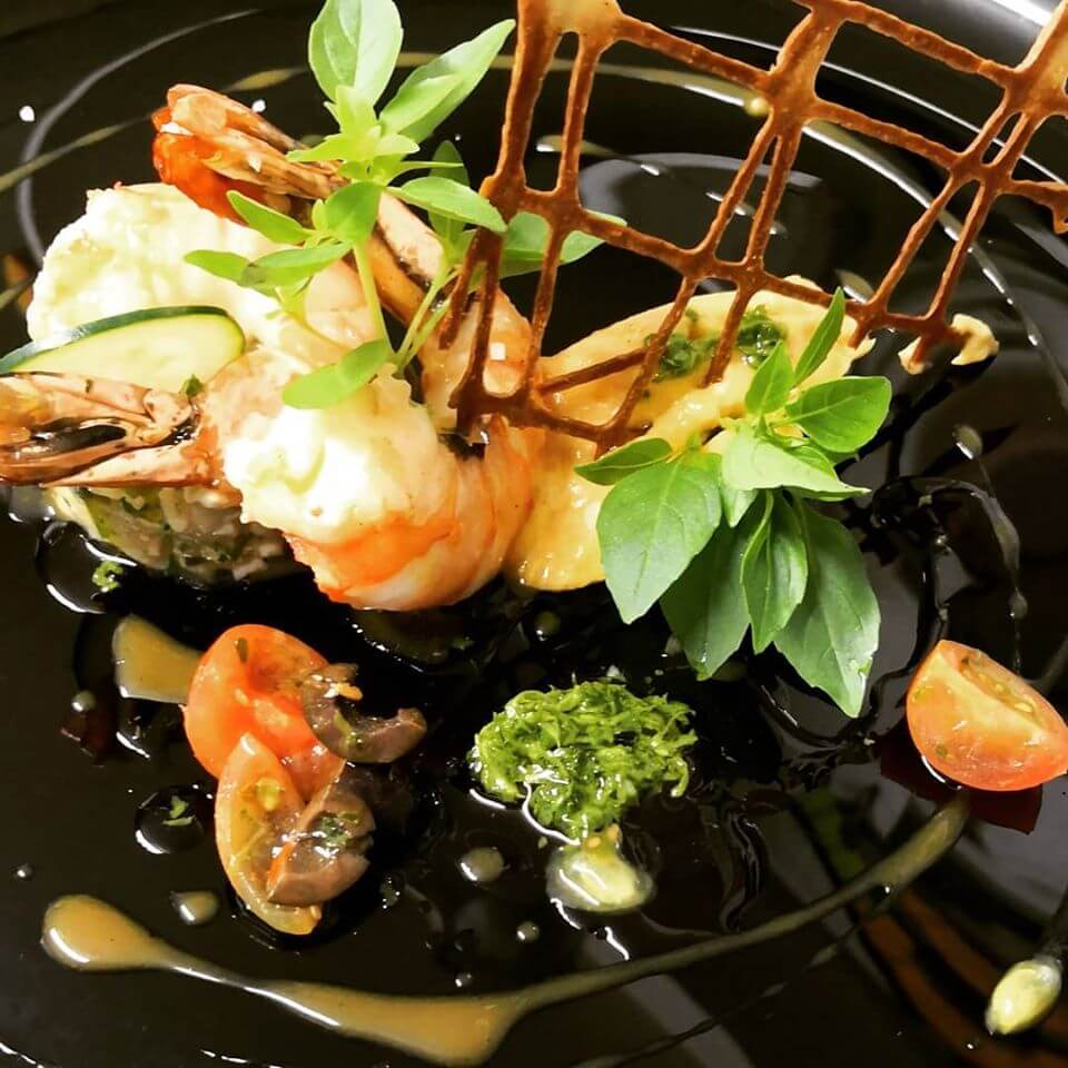 Gericht im Restaurant La Libellule in L