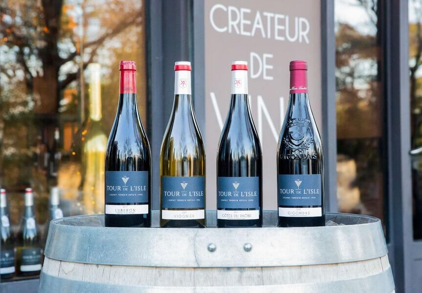 Weinflaschen Tour de L